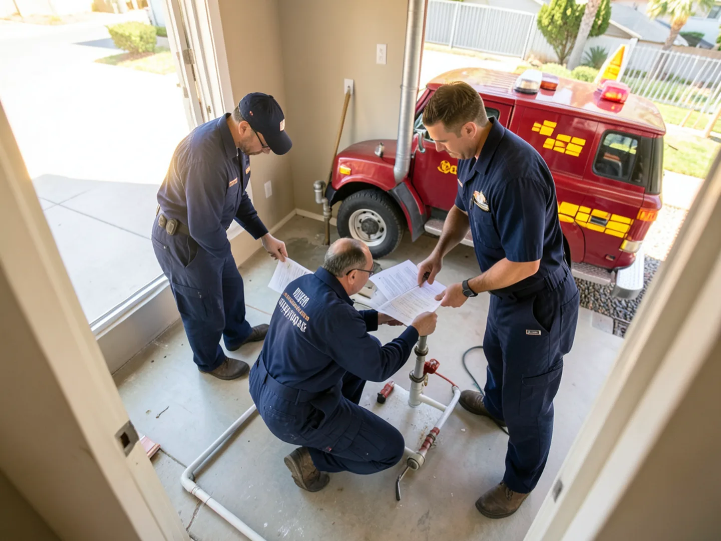 Homeowner checklist of questions to ask insurance adjuster regarding plumbing emergency claim