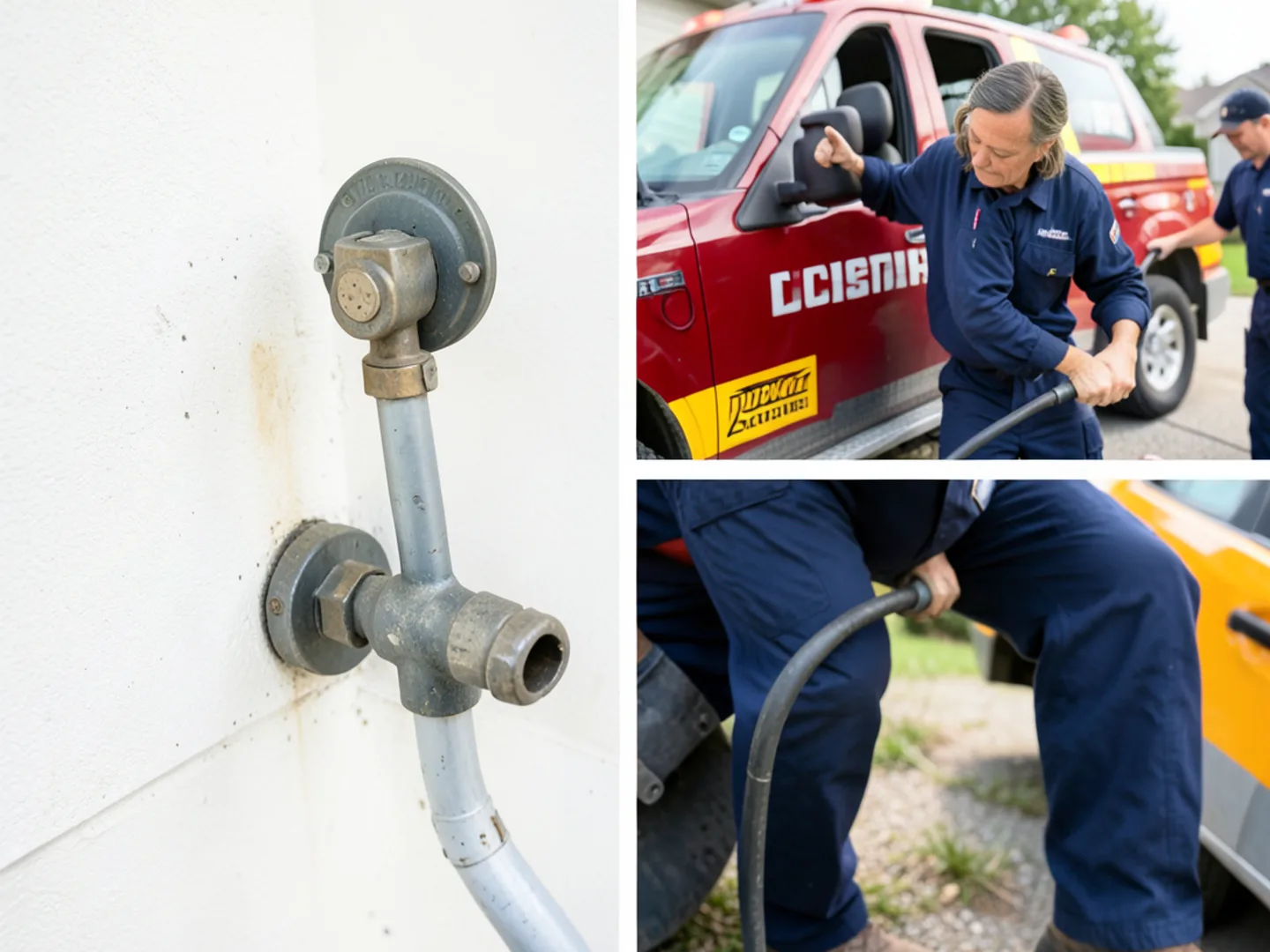Locating and closing main water shutoff valve near exterior hose bib in Ontario home